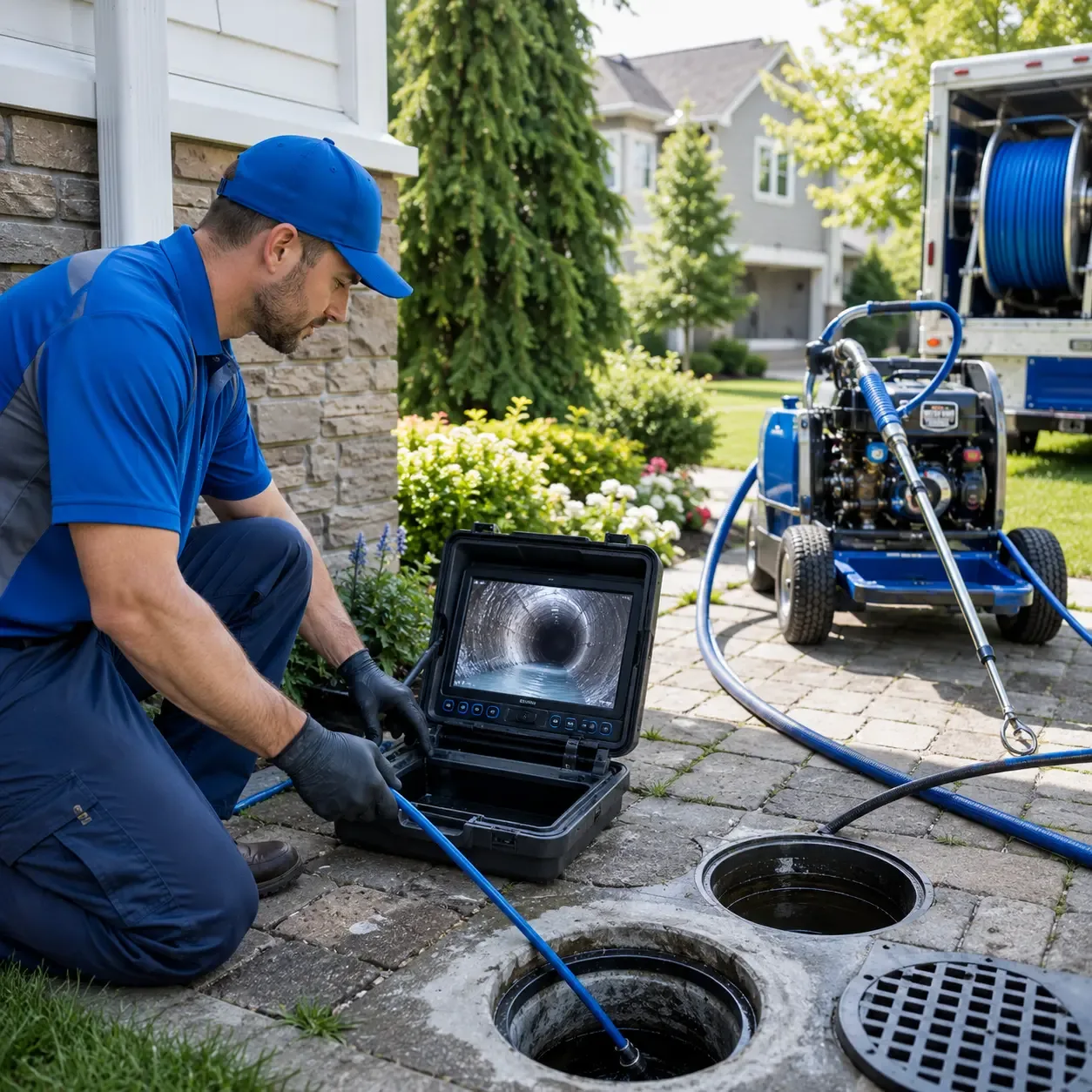 Outdoor drain cleaning professionals serving Frisco, TX